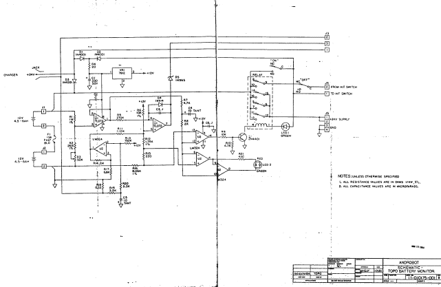 The battery monitor schematic